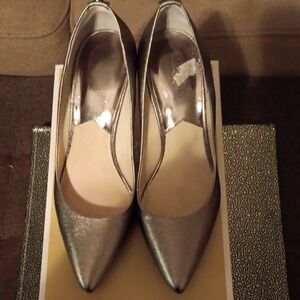 Elegant Silver Women's Heels